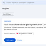 search console insights social channels